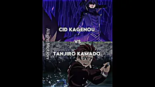 Cid Kagenou vs Tanjiro Kamado | Eminence in Shadow x Demon Slayer #anime #animeedit #shorts #viral