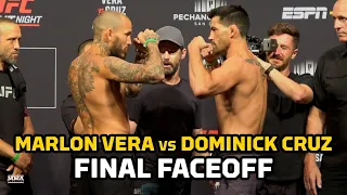 Marlon Vera Vows To Finish Dominick Cruz After Final Staredown | UFC San Diego | MMA Fighting