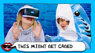 WE TRIED VR SHARK CAGE DIVING