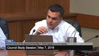 Council Study Session - 5/7/2018