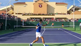 Novak Djokovic | IW Court Level Practice [4k 60fps]