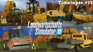 Spektakulärer BAU eines SCHOTTERWEGES im SCHLAMM bei GEWITTER! 😱🌩🚜💨 | [LS22] - Timelapse #14