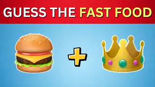 Guess The Fast Food Restaurant by Emoji 🍔🍕 | Food Emoji Quiz