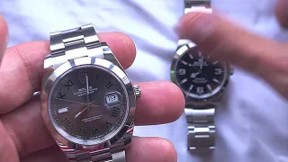 Rolex Datejust 41mm vs Rolex Explorer, Datejust Wimbledon dial