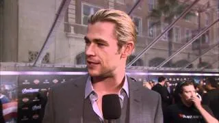 Chris Hemsworth's 'The Avengers' World Premiere Red Carpet Soundbites