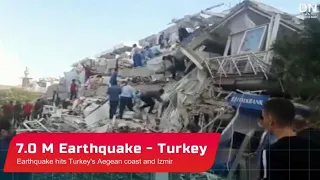 Breaking: M7.0 Earthquake brings destruction in Izmir , Turkey - Oct. 30, 2020 Deprem İzmir'i vurdu