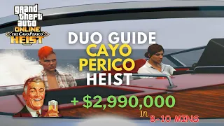 Cayo Perico Heist DUO Elite Challenge, HARD MODE , Full Stealth Guide GTA Online