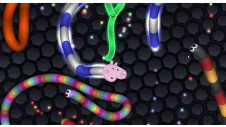 George Pig joga Slither.io - jogo da cobrinha - EP01