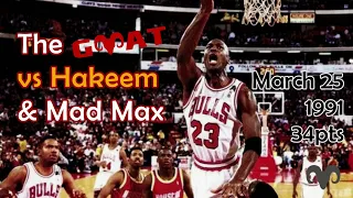 Michael Jordan vs Mad Max & Hakeem '91