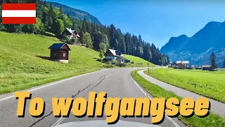 Driving from gosau Austria to Wolfgangsee