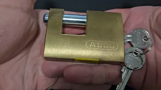 ABUS 722/63 shutter padlock picked