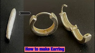 Folding Silver Earring Making | How Silver Earring is made