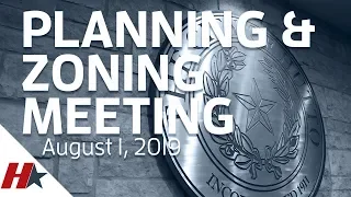 Hutto Planning and Zoning Commission meeting - August 2019