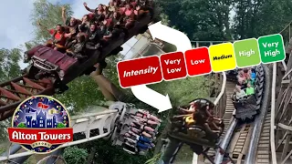 RANKING ALTON TOWERS COASTERS BY INTENSITY