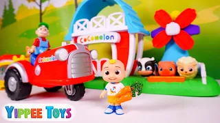 Cocomelon Friends Visit the Farm and Feed Animals | Pretend Play for Kids