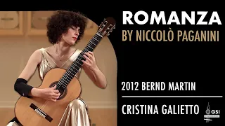 Cristina Galietto performs Niccolo Paganini's "Romanza" on a 2012 Bernd Martin classical guitar
