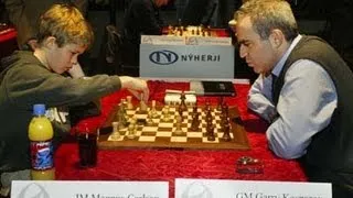 Amazing Game: Magnus Carlsen vs. Garry Kasparov - Reykjavik Rapid 2004 (Chessworld.net)