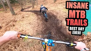 INSANE MTB TRAILS AND GAP JUMP SENDING - BEST DAY EVER!