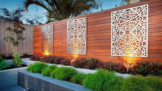 Backyard Fence Garden Design | Backyard Wooden Fence Privacy | Patio Landscape House Exterior Wall