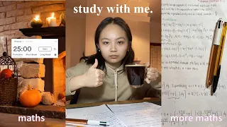 intense maths study with me | oxford uni student