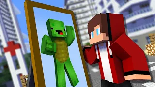 MAIZEN : Mikey got Trapped in the Mirror - Minecraft Parody Animation JJ & Mikey