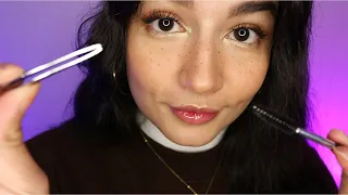 ASMR Doing Your Eyebrows (Personal Attention, Brushing, Tweezing)