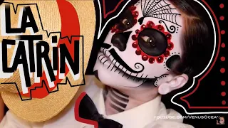 The Catrin Men's Dia de los muertos (day of the dead) face paint tutorial