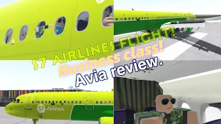 S7 airlines | Business class onboard Airbus A321neo | Рейс Варна-Москва(Домодедово) | Roblox