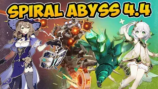 Spiral Abyss 4.4 Lisa Overload & Nahida 9★ Floor 12 - Genshin Impact