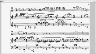 Khachaturian Aram, violin concerto,  mvt 1, score