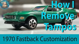How to remove tempos or decals from HotWheels