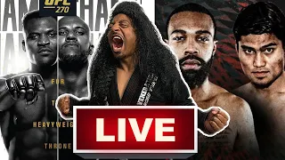 Francis Ngannou Vs Ciryl Gane | Gary Russell Vs Mark Magsayo | LIVE COMMENTARY