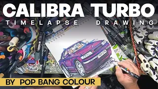 PopBangColour draws the Calibra Turbo  [ Timelapse ]