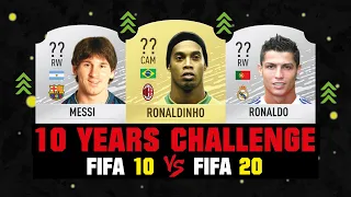 10 YEARS CHALLENGE THEN AND NOW 😱🔥| FIFA 10 VS FIFA 20