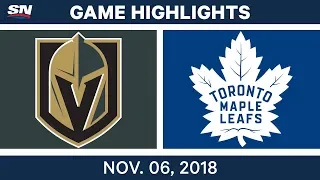 NHL Highlights | Golden Knights vs. Maple Leafs – Nov. 6, 2018