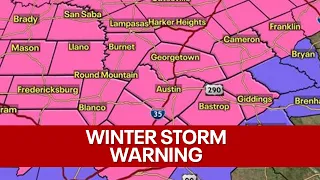 Winter Storm Warning issued for Central Texas 1/30/23 | FOX 7 Austin