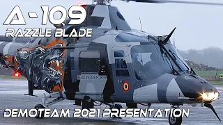 4K UHD A109 "Razzle Blade" Presentation of the Demoteam 2021 with a fully special paint A-109