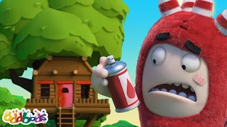 Storm in a treehouse | Oddbods | Children's Song | Earth Stories for Kids