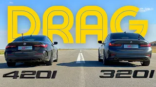 DRAG RACE: 320i vs. 420i | G SERIES COMPETES | G20 vs. G22