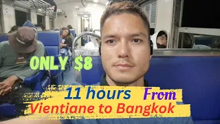 Overnight train from Nongkhai to Bangkok. I'm half dead but still recommend this adventure