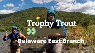 UNBELIEVABLE TROPHY TROUT AT EAST BRANCH DELAWARE RIVER IN NEW YORK. EPIC FIGHT!!