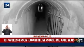IDF Spokesperson unveils footage of Yahya Sinwar in a Khan Yunis tunnel