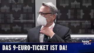 9-Euro-Ticket: Wie schlimm ist der Nahverkehr in Berlin? | heute-show vom 03.06.2022