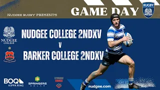 2024 Nudgee College 2nd XV v Barker College 2nd XV