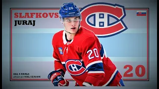 Juraj Slafkovský (#20) ● ALL 4 Goals 2022-23 NHL Season - Highlights (HD)