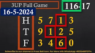 Thai Lottery 3UP Full Game | Thai Lottery Result Today | Master Game 16-5-2024