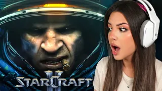 REACTING to Starcraft 2 Wings of Liberty Cinematic