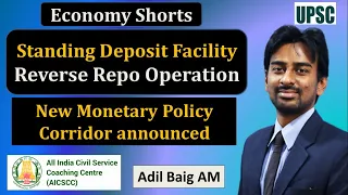 Shorts|Difference between StandingDeposit Facility & Reverse Repo Mechanism|MonetaryPolicy|Adil Baig