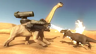 WEAPONIZED BRACHIOSAURUS  vs EVERY UNIT - Beast Battle Simulator