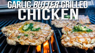 GARLIC BUTTER GRILLED CHICKEN | SAM THE COOKING GUY 4K